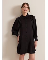 Phase Eight - Petite Tila Satin Shirt Dress - Lyst