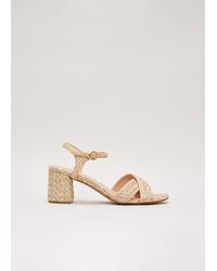 Phase Eight - Raffia Block Heel - Lyst