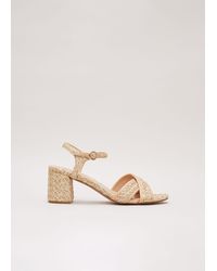 Phase Eight - Raffia Block Heel - Lyst