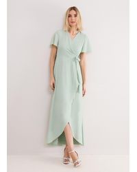 Phase Eight - Petite Julissa Textured Wrap Maxi Dress - Lyst