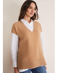 Phase Eight - Safin V Neck Wool Blend Knitted Tabbard - Lyst