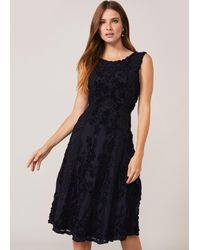 Phase Eight - Penelope Tapework Lace Fit And Flare Dress - Lyst