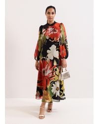 Phase Eight - Petite Eve Floral Printed Midi Dress - Lyst