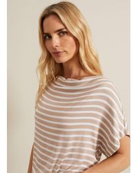 Phase Eight - 's Carina Stripe Cowl Neck Top - Lyst
