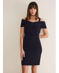 Phase Eight - Zella Knitted Bandage Dress - Lyst