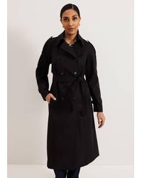 Phase Eight - Petite Avalie Collar Detail Trench Coat - Lyst