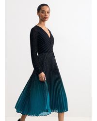 Phase Eight - Simara Long Sleeve Ombre Midi Dress - Lyst