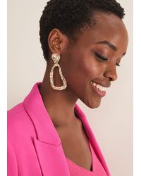Phase Eight - 's Gold Drop Earrings - Lyst