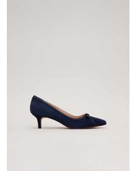 Phase Eight - Bow Kitten Heel Shoes - Lyst