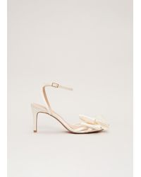 Phase Eight - Large Pearl Bow Sandals - Lyst