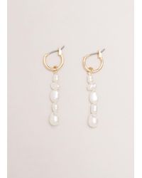 Phase Eight - 's Pearl Drop Chain Earrings - Lyst