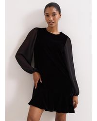 Phase Eight - Velvet Swing Dress - Lyst