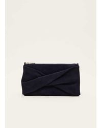 Phase Eight - Suede Clutch Bag - Lyst