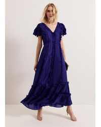 Phase Eight - Mary Kate Ruffle Maxi Dress - Lyst