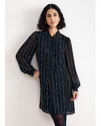 Phase Eight - Candice Geo Long Sleeved Mini Dress - Lyst