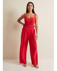 Phase Eight - 's Charlize Belted Jumpsuit - Lyst