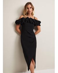 Phase Eight - 's Mallory Black Off The Shoulder Maxi Dress - Lyst