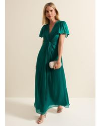 Phase Eight - Abbey Satin Maxi Dress - Lyst