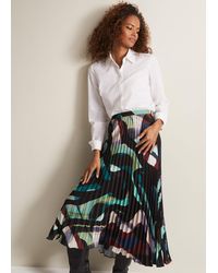 Phase Eight - 's Elmina Abstract Pleated Midi Skirt - Lyst