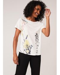 Phase Eight - 's Kerria Floral Print Foil Top - Lyst