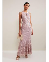 Phase Eight - Jaclyn Embroidered Maxi Dress - Lyst