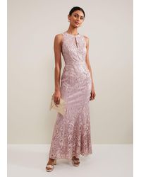 Phase Eight - 's Jaclyn Embroidered Maxi Dress - Lyst