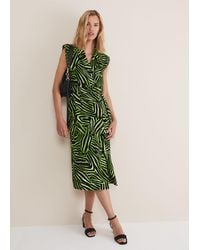 Phase Eight - Trinny Zebra Print Trench Midi Dress - Lyst