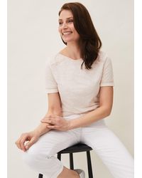Phase Eight - 's Elspeth Lace Trim Top - Lyst