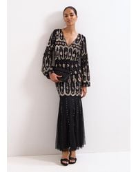 Phase Eight - Sasha Beaded Maxi Dress - Lyst