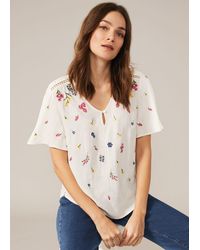 Phase Eight - Scattered Embroidered Blouse - Lyst
