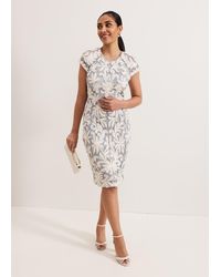Phase Eight - Petite Karima Tapework Midi Dress - Lyst