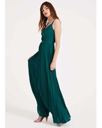 carmen pleated maxi dress