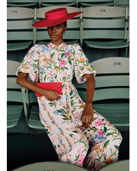 Phase Eight - Camilla Floral Tie Waist Jumpsuit - Lyst