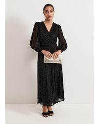 Phase Eight - Petite Emre Shimmer Burnout Midi Dress - Lyst