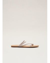 Phase Eight - Sparkle Strappy Flat Sandal - Lyst