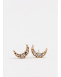 Phase Eight - Mini Moon Stud Earrings - Lyst