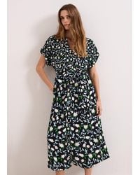 Phase Eight - Luisa Floral Printed Midi Shirt Dress - Lyst