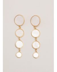 Phase Eight - 's Statement Circle Pearl Drop Earrings - Lyst