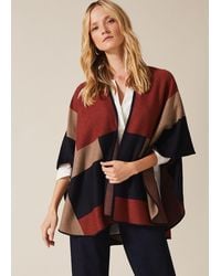 Phase Eight Nel Oversized Cape - Red