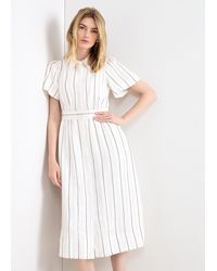 Phase Eight - Marielle Striped Linen Blend Shirt Dress - Lyst