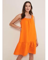 Phase Eight - Mandy Linen Swing Dress - Lyst