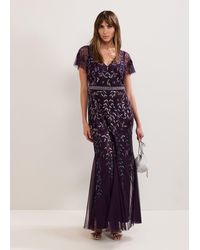 Phase Eight - Kaida Beaded Maxi Dress - Lyst