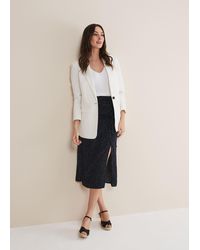 Phase Eight - 's Spot Print Midi Ruched Skirt - Lyst