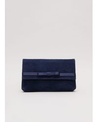 Phase Eight - Satin Trim Bow Bag - Lyst