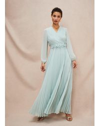 Phase Eight - Alecia Pleated Maxi Dress - Lyst