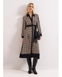 Phase Eight - Naomi Spot Shirt Midi Dress - Lyst