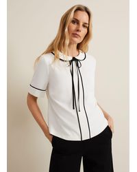 Phase Eight - 's Carys Contrast Piping Blouse - Lyst