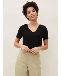 Phase Eight - 's Elspeth V-neck Cotton Top - Lyst