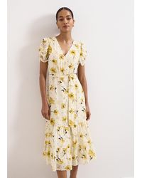 Phase Eight - Petite Azalea Fil Coupe Floral Dress - Lyst
