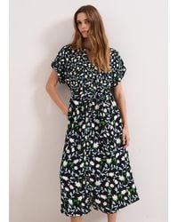 Phase Eight - Luisa Floral Printed Midi Shirt Dress - Lyst